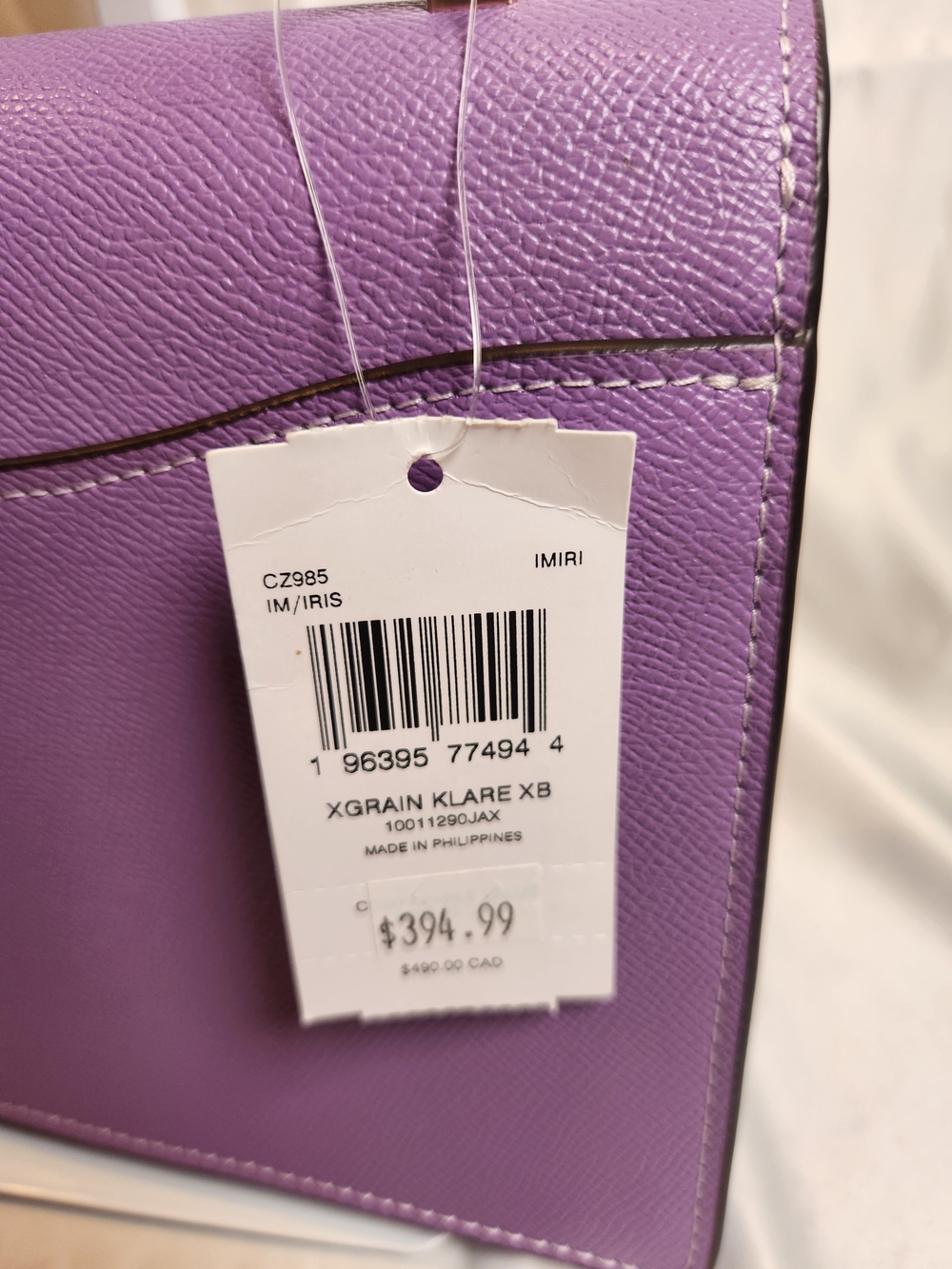 Coach Klare Crossbody Bag in the color Iris (Style Number: CZ985) - Picture 4 of 7